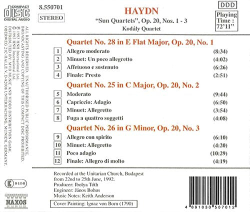 Haydn-Streichquartette Op.20, 1 (CD Used)