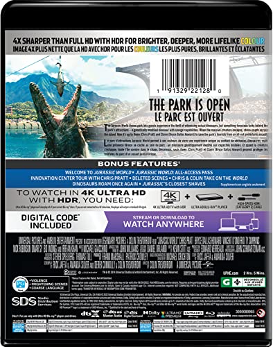 Jurassic World - 4K/Blu-Ray