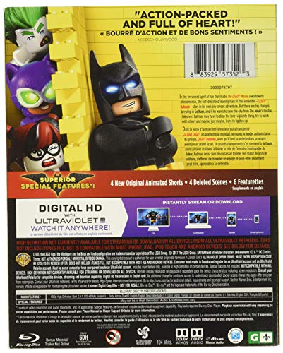 The LEGO Batman Movie (Bilingual) [Blu-Ray]