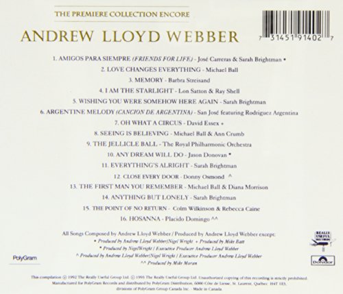 Andrew Lloyd Webber / Premiere Collection Encore - CD (Used)