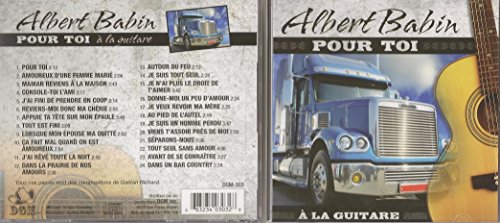Albert Babin / Pour Toi (A La Guitare) - CD