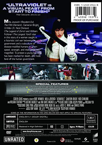 Ultraviolet (Unrated Extended Cut) (Bilingual)