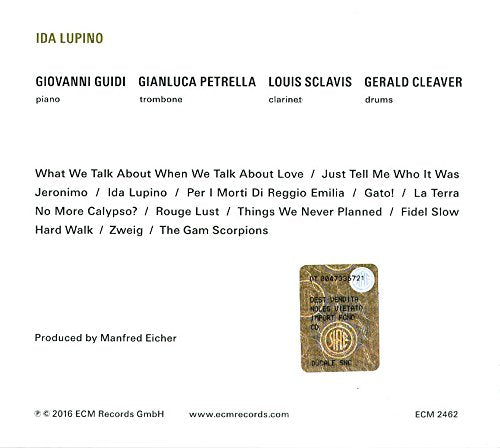 Giovanni Guidi and Gianluca Petrella / Ida Lupino - CD