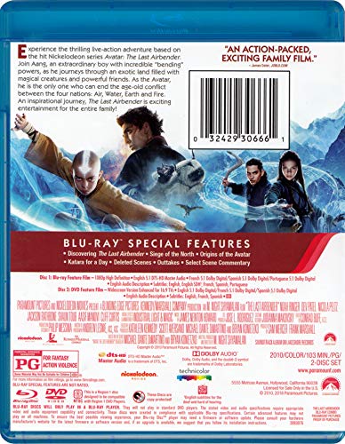 The Last Airbender - Blu-Ray/DVD (Used)