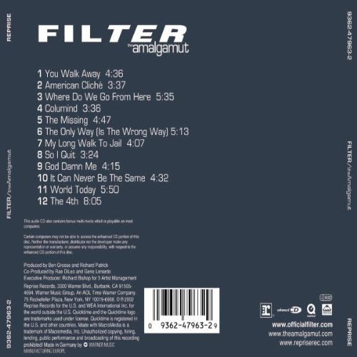 Filter / The Amalgamut - CD (Used)