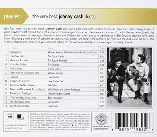 Johnny Cash / Playlist: The Very Best Johnny Cash Duets - CD