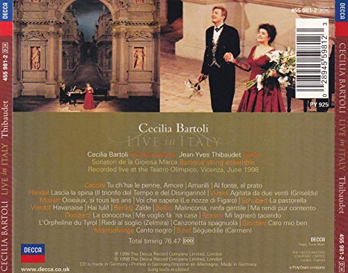 Cecilia Bartoli / Live In Italy - CD (Used)