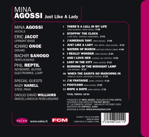 Mina Agossi / Just Like a Lady - CD