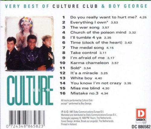 Culture Club / Best of Culture Club & Boy George - CD (Used)