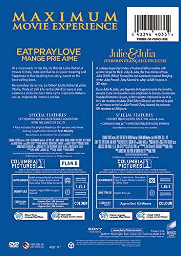 Eat Pray Love / Julie &amp; Julia - Bilingual Set