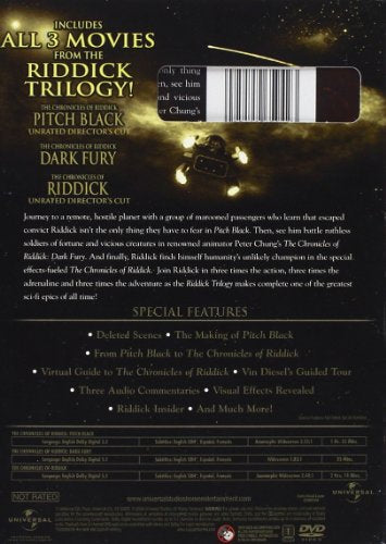 Riddick Trilogy: (Pitch Black/ The Chronicles of Riddick: Dark Fury/ The Chronicles of Riddick) (2DVD)