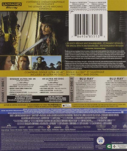 Pirates Of The Caribbean / Dead Men Tell No Tales - 4K (Used)