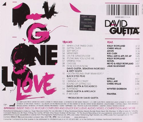 David Guetta / One Love - CD (Used)