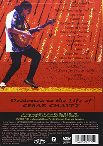 Santana / Sacred Fire: Live in Mexico - DVD