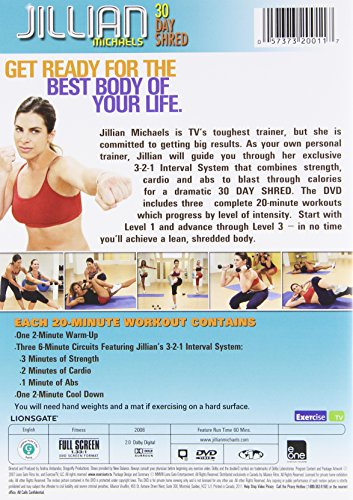 Jillian Michaels: 30 Day Shred - DVD