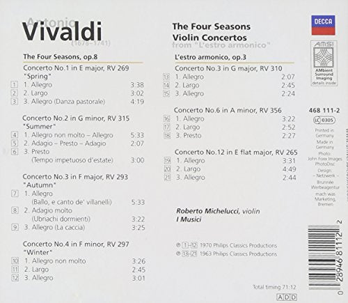 Four Seasons / Violin Concertos - Eloquence