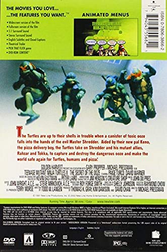 Teenage Mutant Ninja Turtles 2: The Secret of the Ooze (Widescreen/Full Screen) [Import]