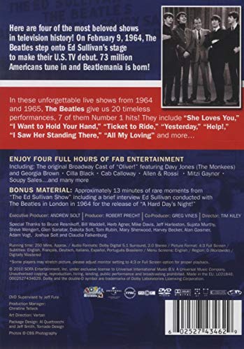 The 4 Complete Ed Sullivan Shows Starring The Beatles