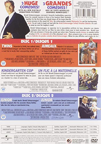 Arnold Schwarzenegger / Comedy Favorites Collection: Twins+Kindergarten Cop+Junior - DVD (Used)