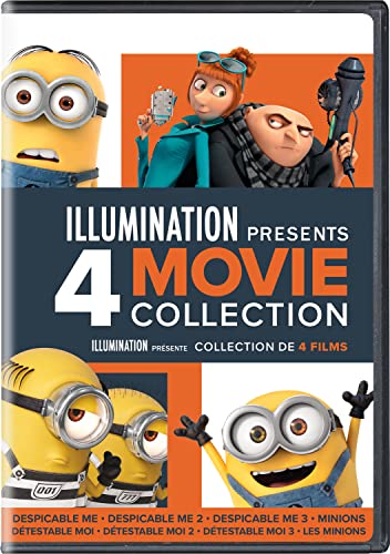 Illumination Presents: 4-Movie Collection (Despicable Me / Despicable Me 2 / Despicable Me 3 / Minions) - DVD