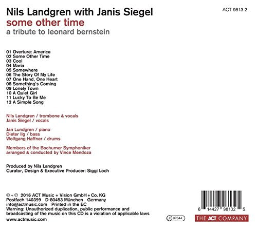 Nils Landgren with Janis Siegel / Some Other Time: A Tribute To Leonard Bernstein - CD