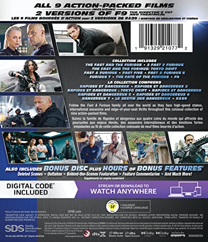 Fast &amp; Furious / 9-Movie Collection - Blu-ray