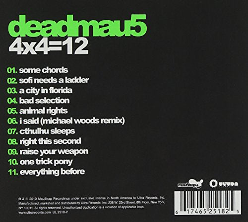 Deadmau5 / 4x4=12 - CD (Used)