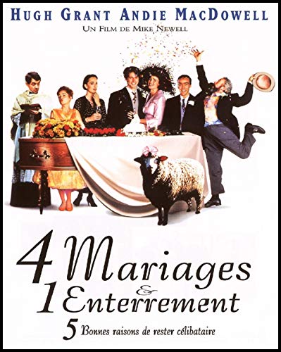 Quatre Mariages et un Enterrement: Édition de Luxe (English/French) 1993 (Widescreen) Régie au Québec (Cover Bilingue)