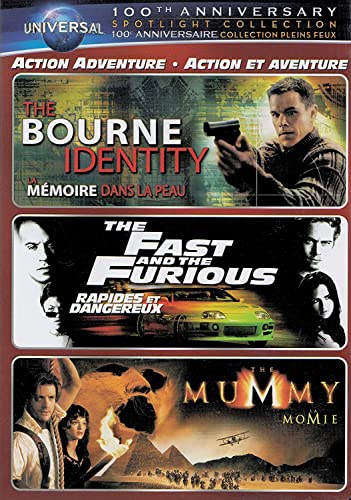 Action Adventure Spotlight Collection (The Bourne Identity / The Fast and the Furious / The Mummy) (Universal&