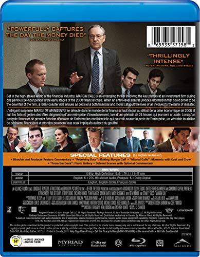 Margin Call / Margin de maneuver (Bilingual) [Blu-ray + DVD] (French subtitles)