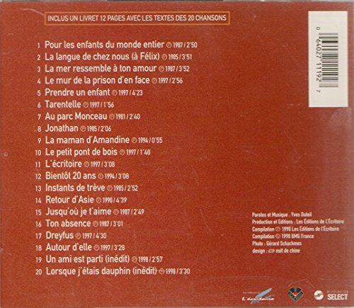 Yves Duteil / His 20 Most Beautiful Songs - CD (Used)