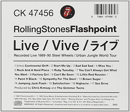 The Rolling Stones / Flashpoint - CD (Used)