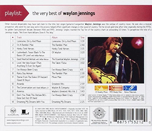 Waylon Jennings / Playlist: The Very Best Of Waylon Jennings - CD