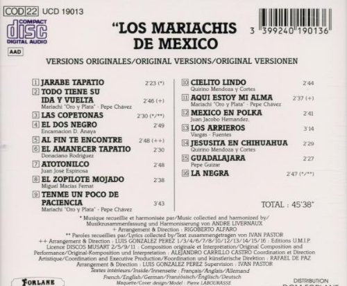 Los Mariachis De Mexico (Original Versions)