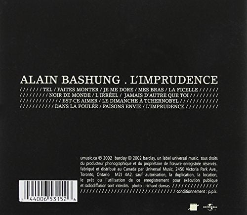 Alain Bashung / The Imprudence - CD (Used)