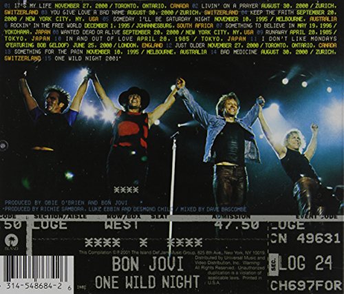 Bon Jovi / One Wild Night: Live 1985-2001 - CD (Used)