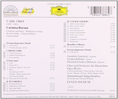 Carl Orff / Carmina Burana - CD (Used)