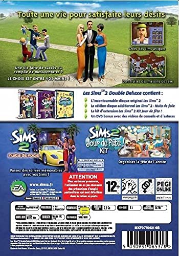 The Sims 2: Double Deluxe (includes Crazy Nights + Celebration stuff) (vf - French game-play)