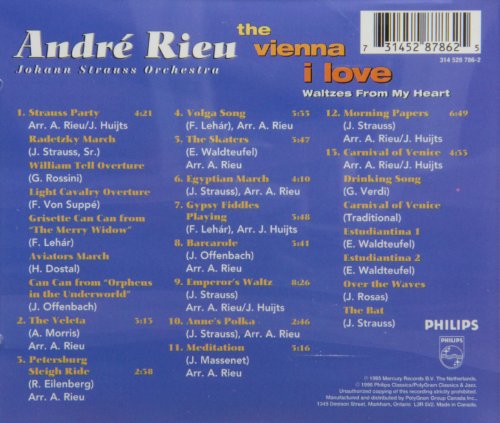 André Rieu / Vienna I Love: Waltzes From My Heart - CD (Used)