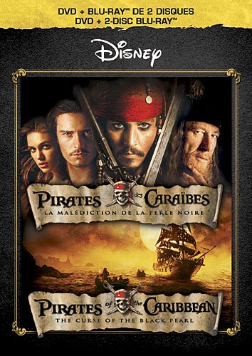 Pirates of the Caribbean: The Curse of the Black Pearl (Bilingual DVD Combo Pack) [Blu-ray + DVD]