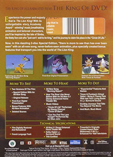 The Lion King (2-Disc Special Platinum Edition) - DVD (Used)