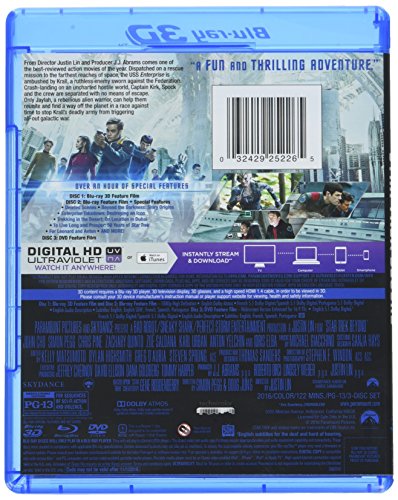 Star Trek Beyond 3D - 3D Blu-Ray/Blu-Ray/DVD