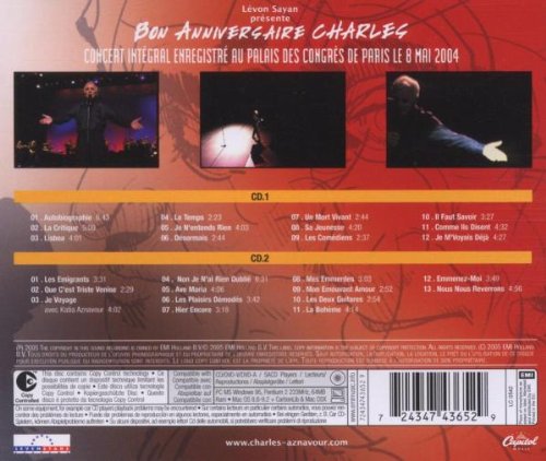 Charles Aznavour / 2004 Happy Birthday Charles - CD