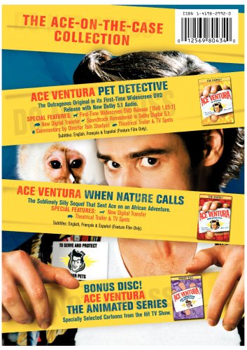 Ace Ventura Deluxe Double Feature (Ace Ventura: Pet Detective / Ace Ventura: When Nature Calls) (English subtitles) - DVD (Used)