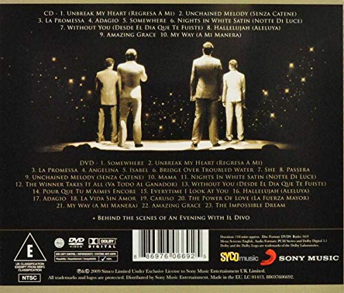 Il Divo / An Evening With Il Divo: Live In Barcelona - CD/DVD (Used)