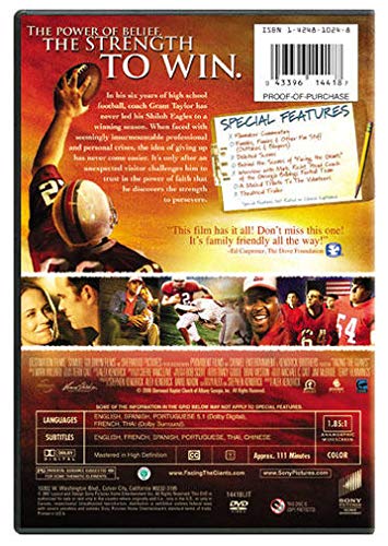 Facing the Giants Bilingual - DVD (Used)