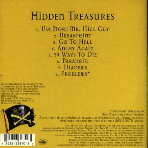 Megadeth / Hidden Treasures Ep - CD (Used)