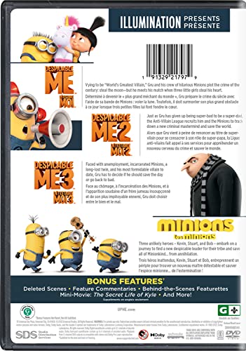 Illumination Presents: 4-Movie Collection (Despicable Me / Despicable Me 2 / Despicable Me 3 / Minions) - DVD