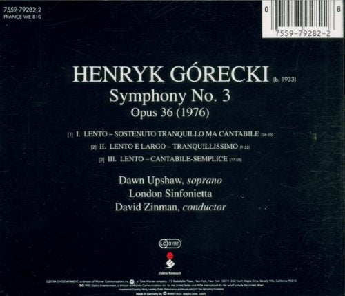 Henryk Gorecki / Górecki: Symphony No. 3 - CD (Used)