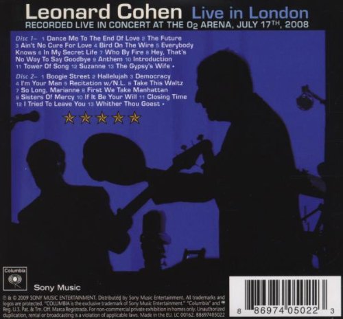 Leonard Cohen / Live In London - CD (Used)